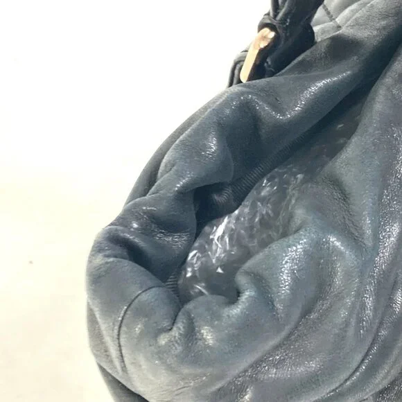 CHANEL Black Leather Logo Shoulder Bag - Picture 11 of 15